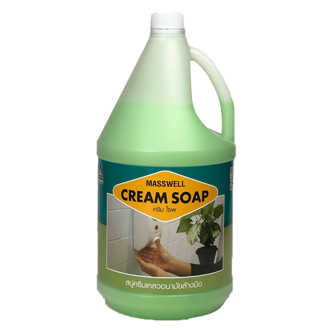 สบู่เหลวล้างมือ MASSWELL CREAM SOAP(MW-TP06-PG) สีเขียวมุก 3.5 ลิตร_1